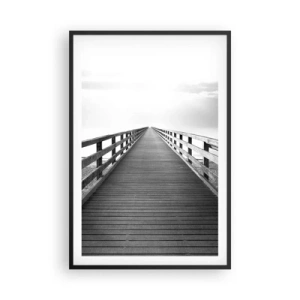 Poster in een zwarte lijst - In de verte ... - 61x91 cm