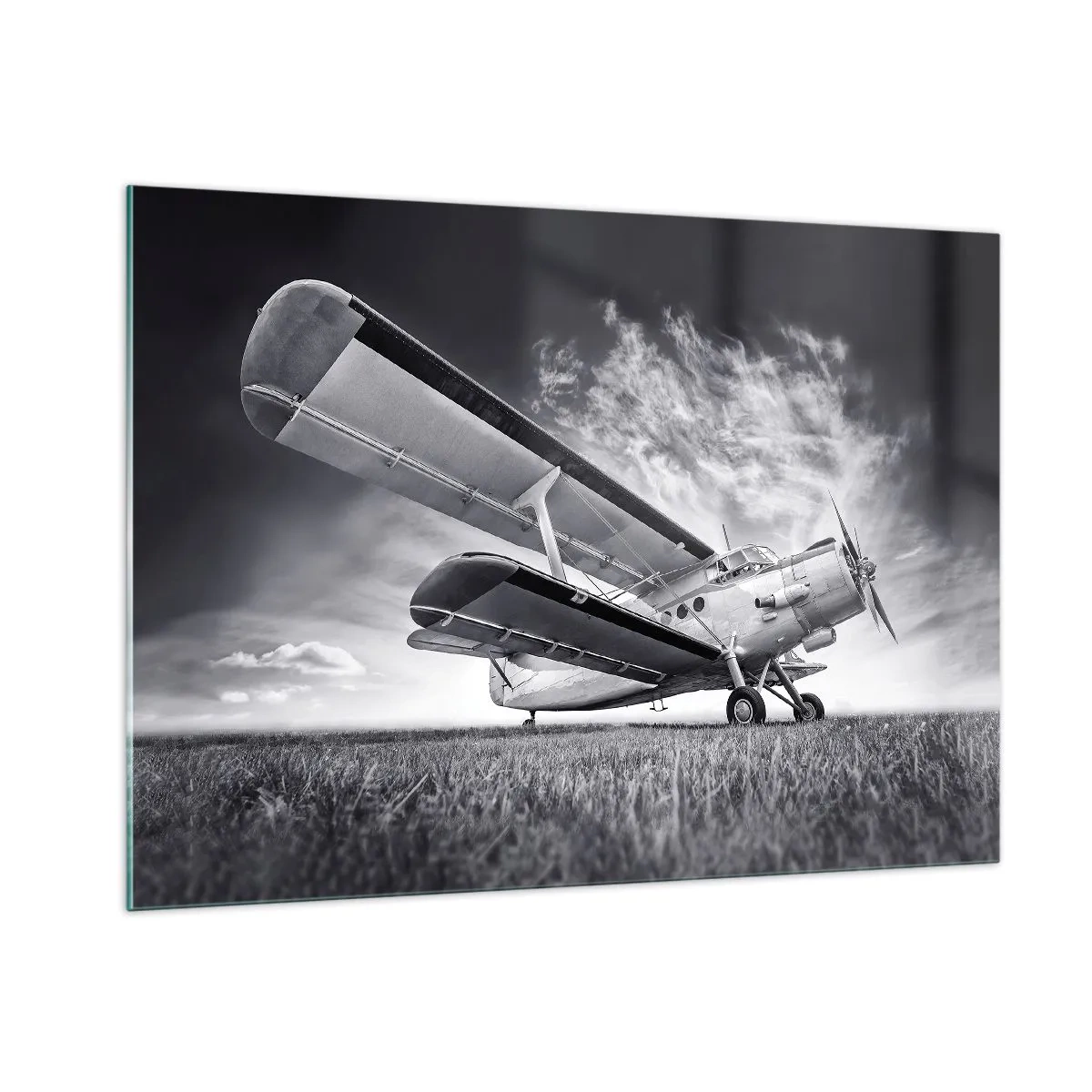 Schilderen op glas - De gevleugelde zwerver - 100x70 cm