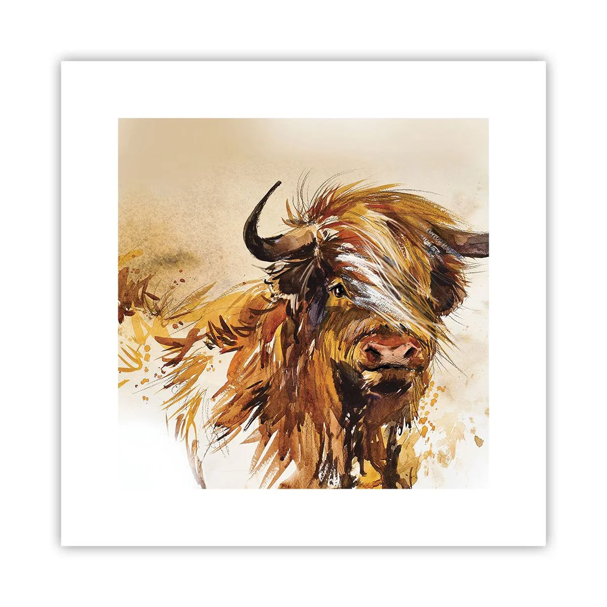 Poster - Trots van de jager - 30x30 cm