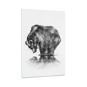 Schilderen op glas - Leuk om een geliefde persoon te zien - 50x70 cm