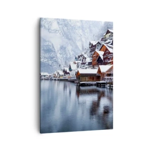Schilderen op canvas - In winterdecoratie - 50x70 cm