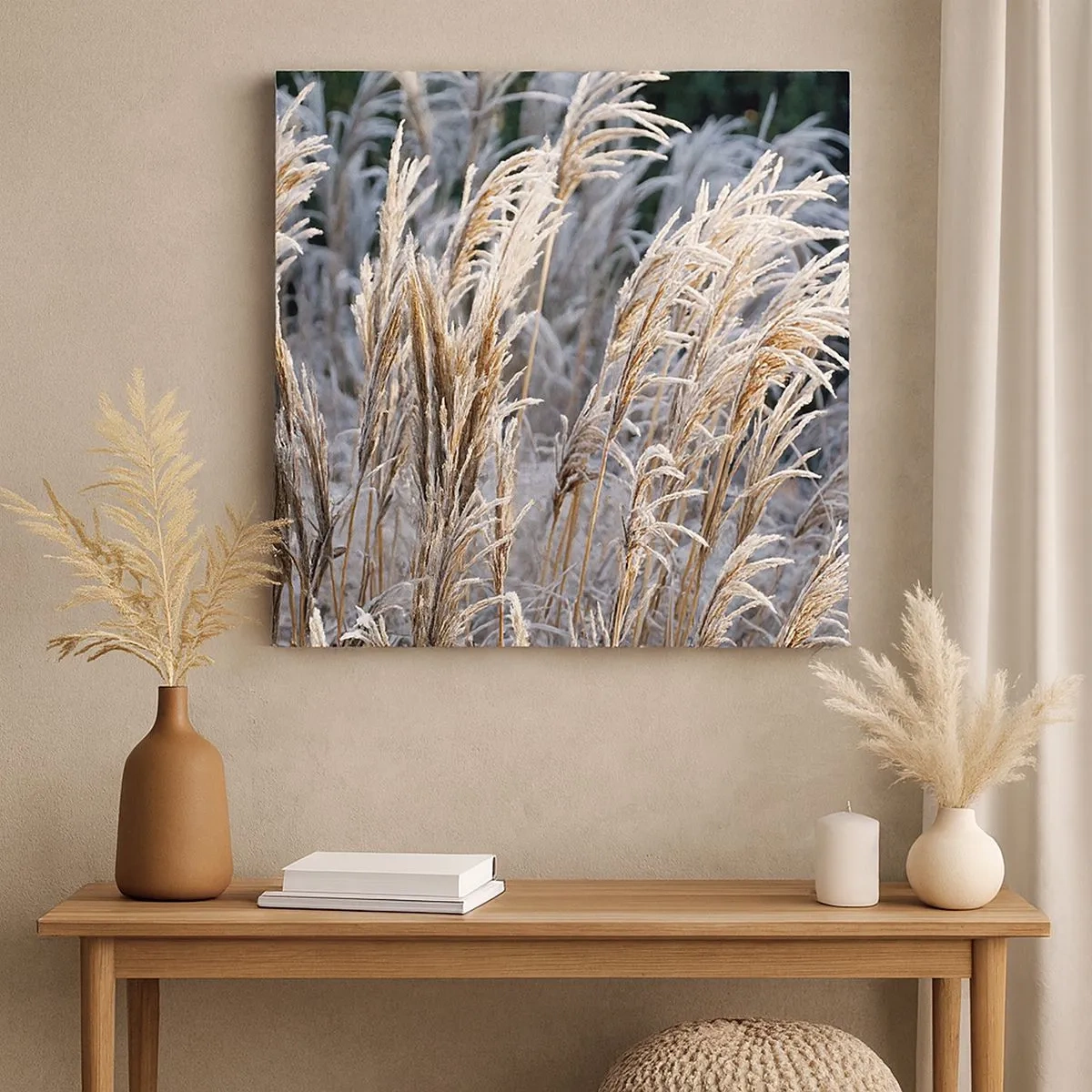 Schilderen op canvas - Gekleed met vorst - 30x30 cm