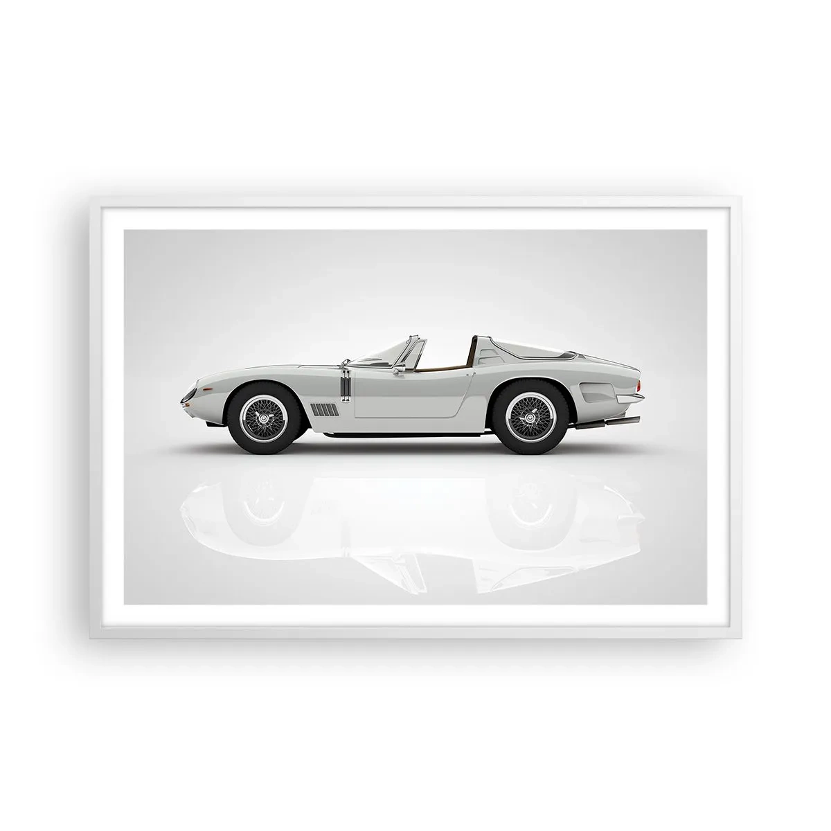 Poster in een witte lijst - Belofte van plezier - 91x61 cm