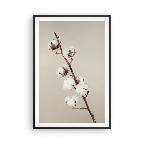 Poster in een zwarte lijst - Aan de bron van zachtheid - 61x91 cm