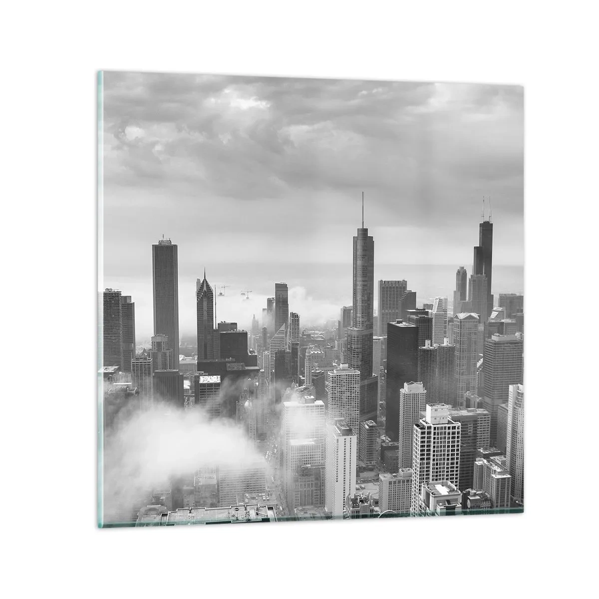 Schilderen op glas - Amerikaans landschap - 60x60 cm