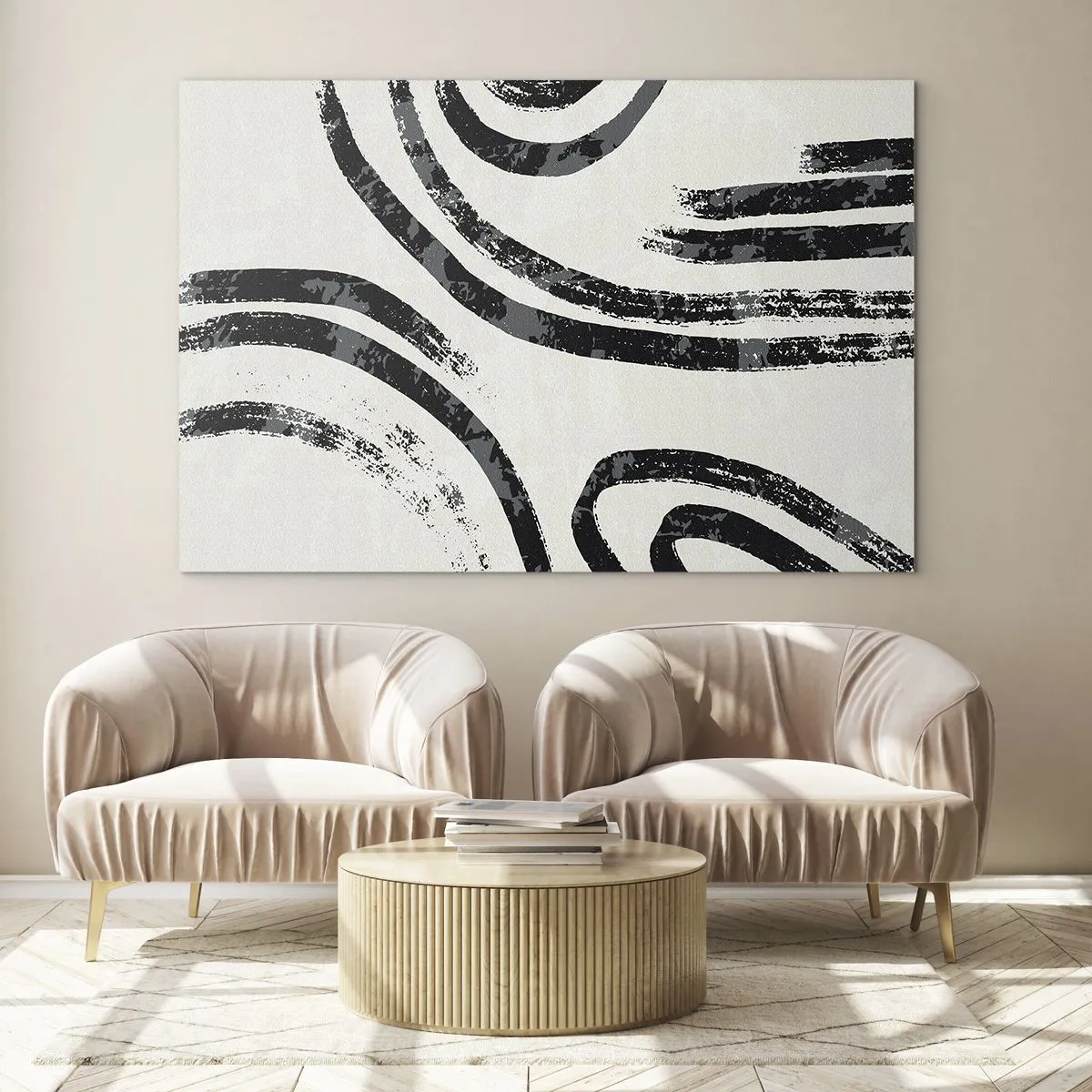 Schilderen op glas - Half gestopt - 100x70 cm