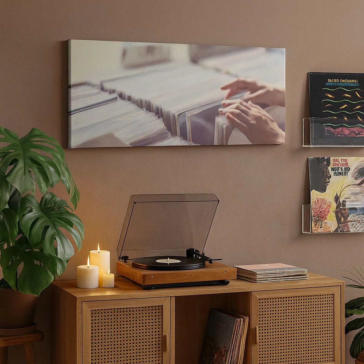 Schilderen op canvas - Op zoek naar emoties - 100x40 cm