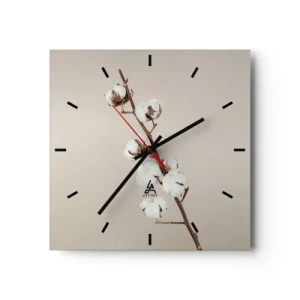 Wandklok - Klok - Aan de bron van zachtheid - 40x40 cm