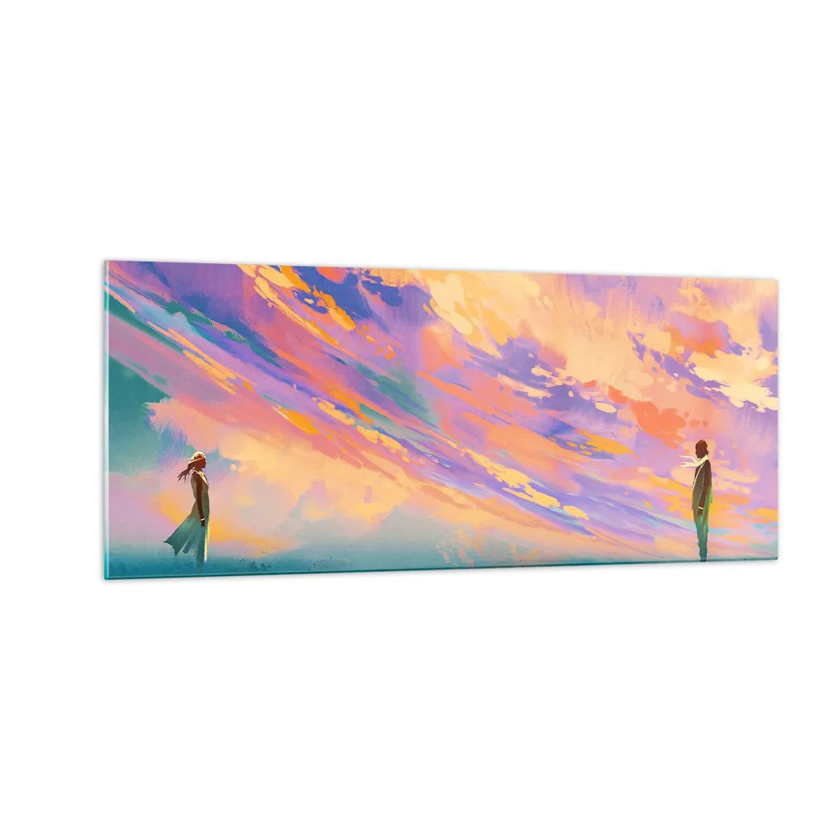 Schilderen op glas - Aantrekkingskracht - 100x40 cm