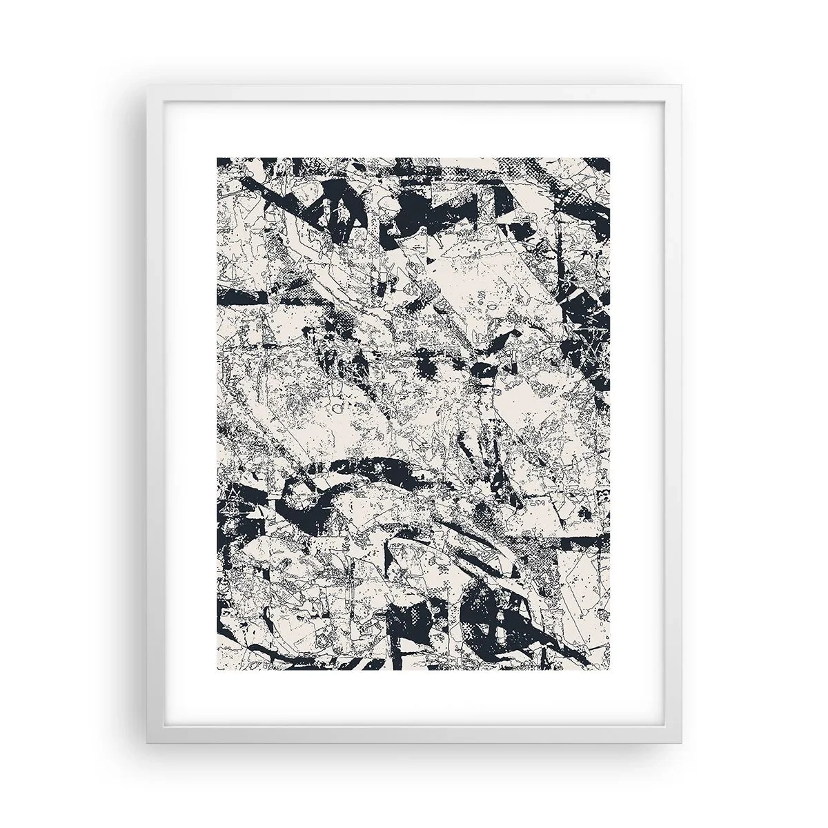 Poster in een witte lijst - Interpenetratie van tegenstellingen - 40x50 cm