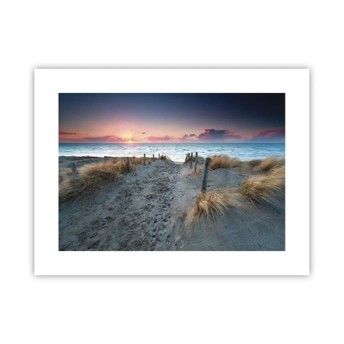 Poster - Je liet een regenboog van licht stralend... - 40x30 cm