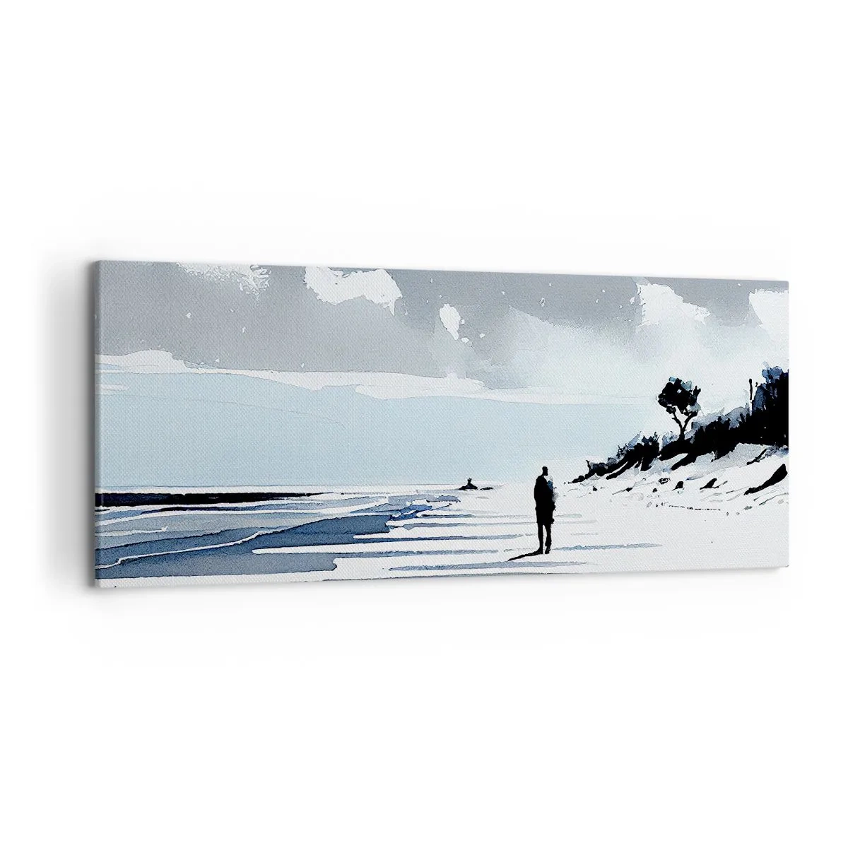 Schilderen op canvas - Alleen - 120x50 cm