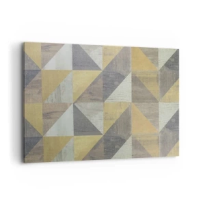 Schilderen op canvas - Op de hoek van de driehoek - 120x80 cm