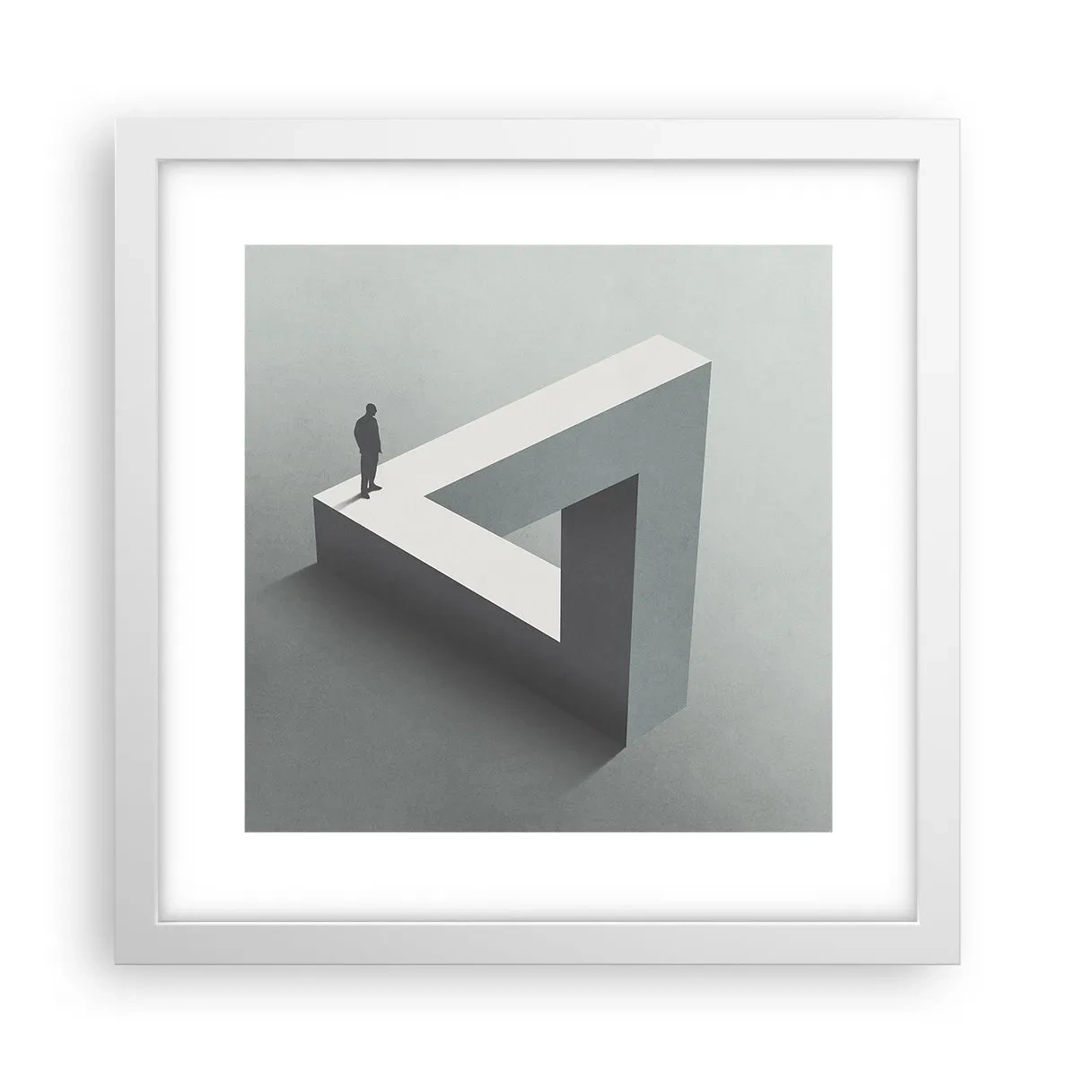 Poster in een witte lijst - Maar het is toch mogelijk - 30x30 cm