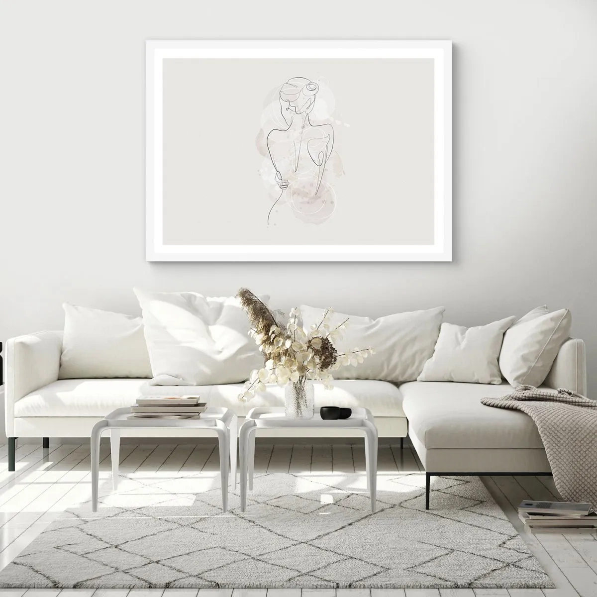 Poster in een witte lijst - Als een gevoelig instrument - 50x40 cm