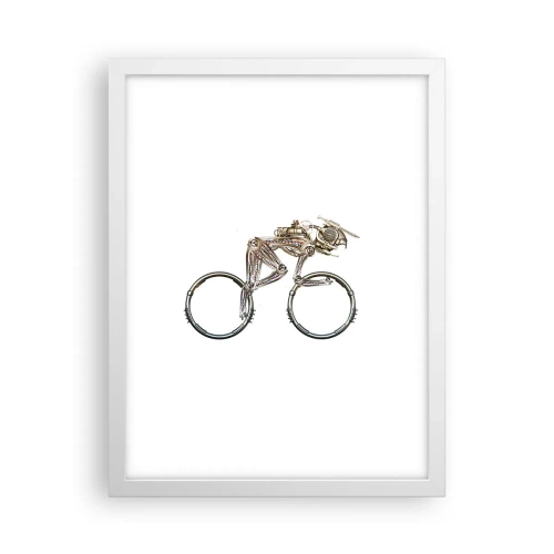 Poster in een witte lijst - Een prachtige machine - 30x40 cm