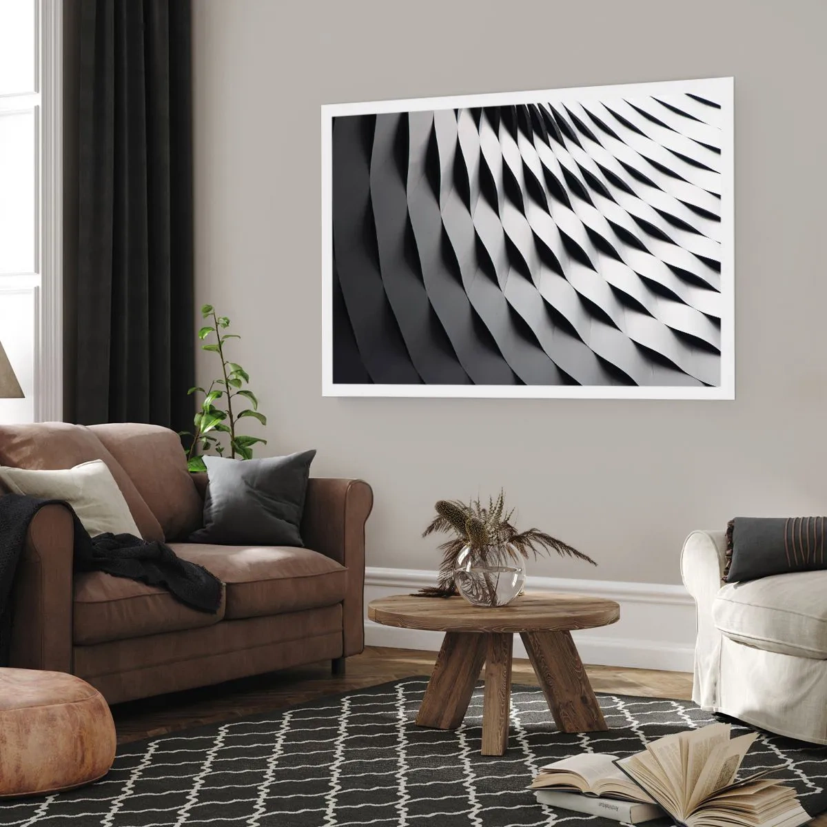 Poster - Aan de oppervlakte van de golven - 100x70 cm