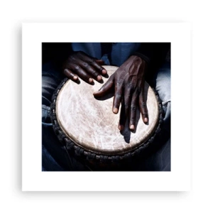 Poster - Leef in je eigen ritme - 30x30 cm