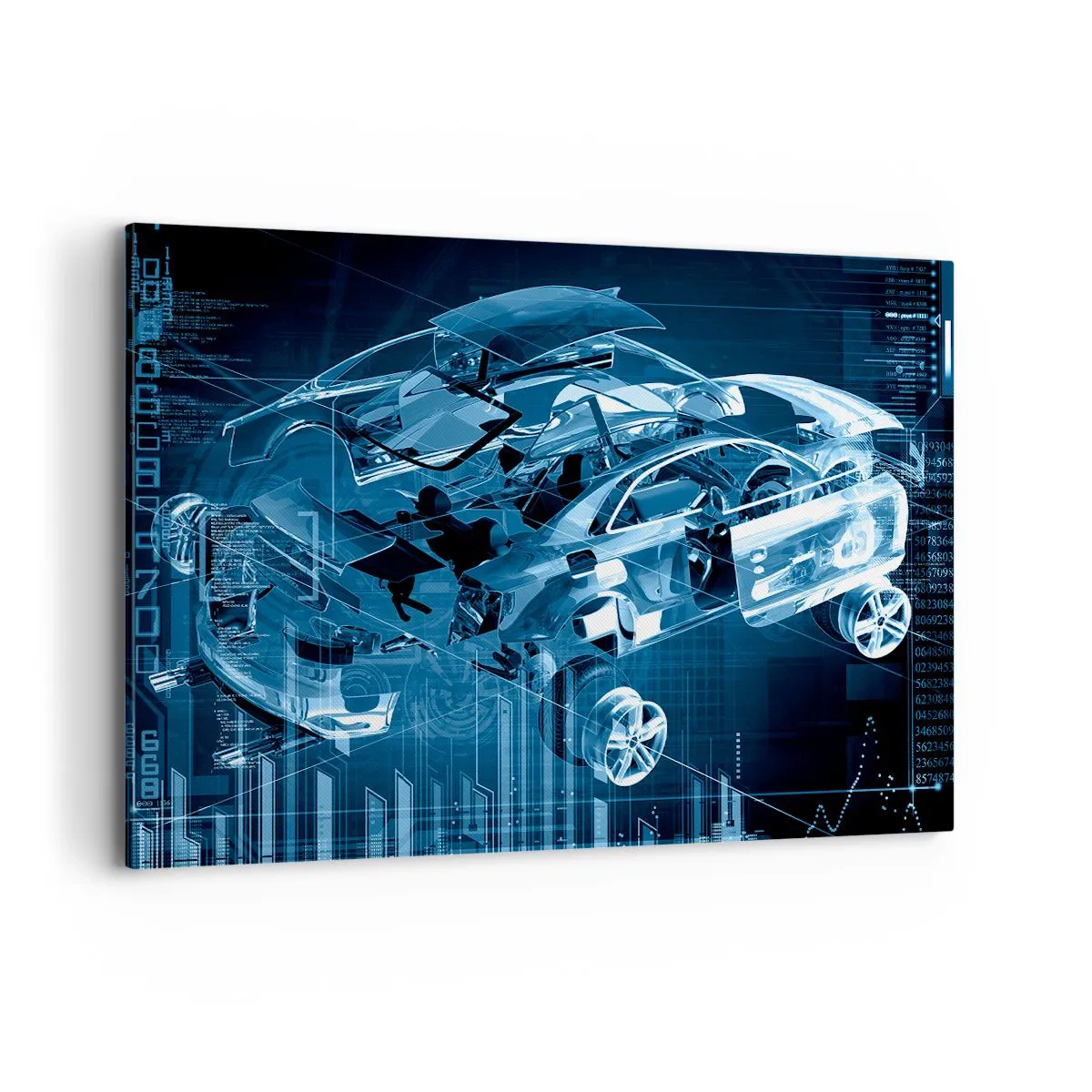 Schilderen op canvas - Technische anatomie - 120x80 cm