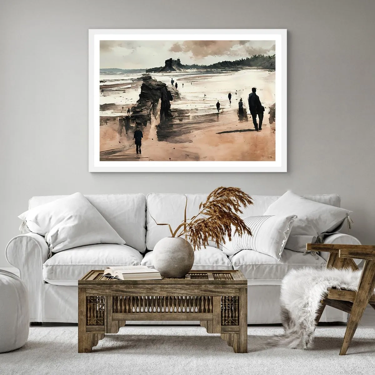 Poster in een witte lijst - Opgeroepen - 50x50 cm