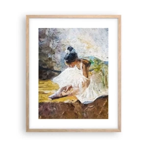 Een poster in een licht eiken lijst - Naar een schilderij van Degas - 40x50 cm