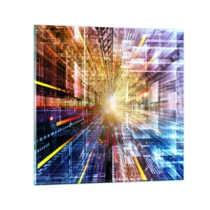 Schilderen op glas - Lichtgevende gang - 30x30 cm