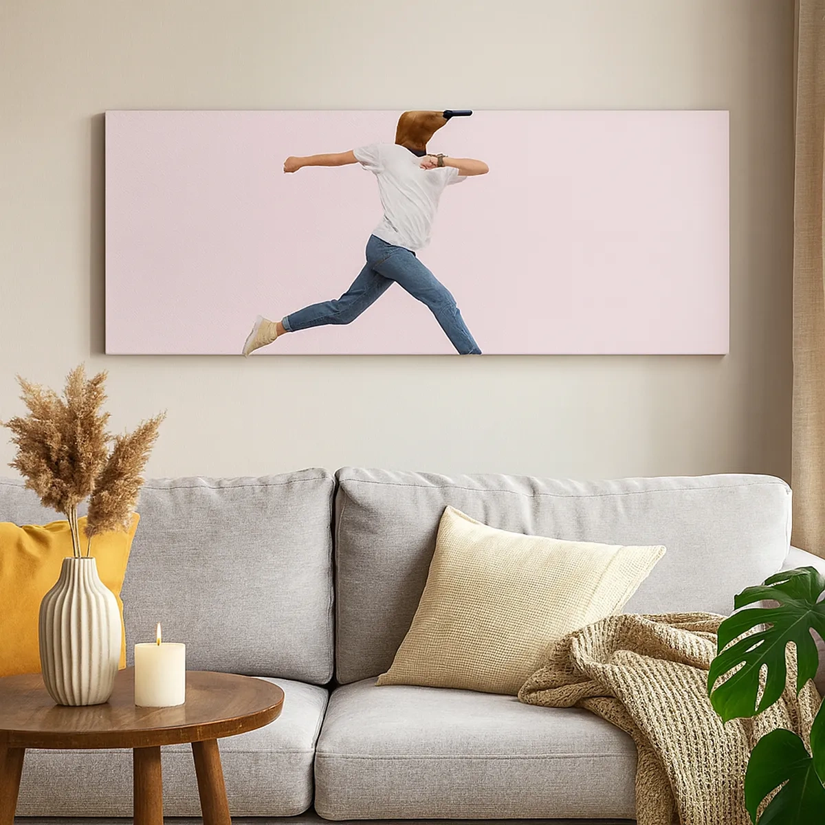 Schilderen op canvas - Een snufje absurditeit - 30x30 cm