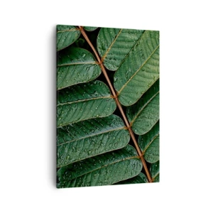 Schilderen op canvas - In een groen ritme - 50x70 cm