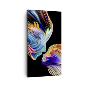 Schilderen op canvas - Een samensmelting van energie en licht - 45x80 cm