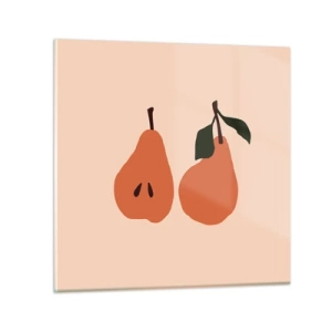 Schilderen op glas - Zoetheid zelf - 70x70 cm