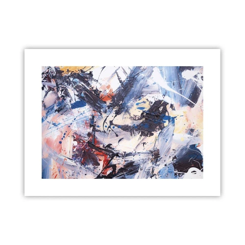 Poster - Gekke dans van abstractie - 40x30 cm