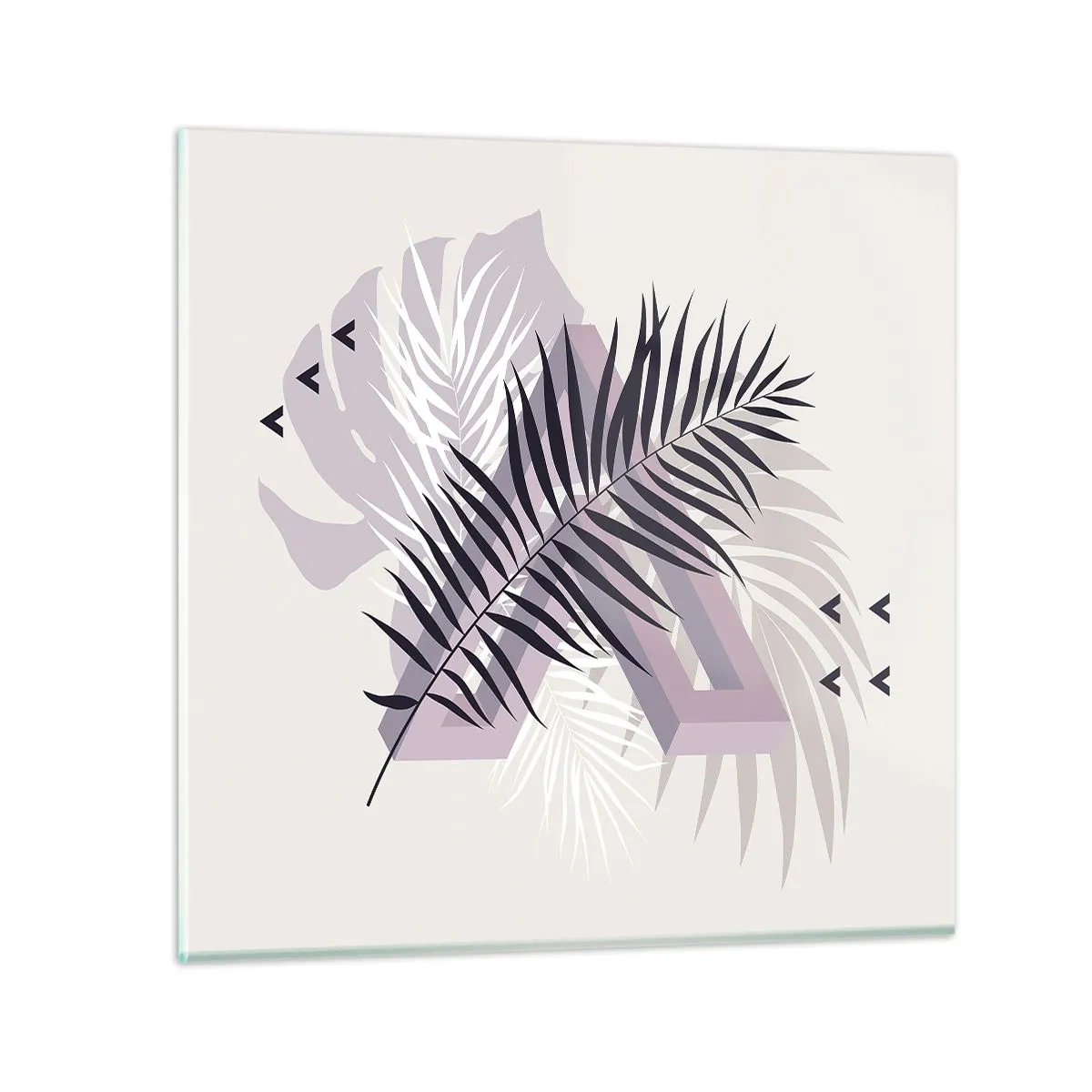 Schilderen op glas - De schaduw van de schaduw - 70x70 cm