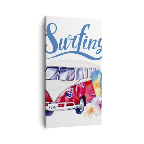 Schilderen op canvas - Komkommer - een klassieker voor een surfer - 45x80 cm