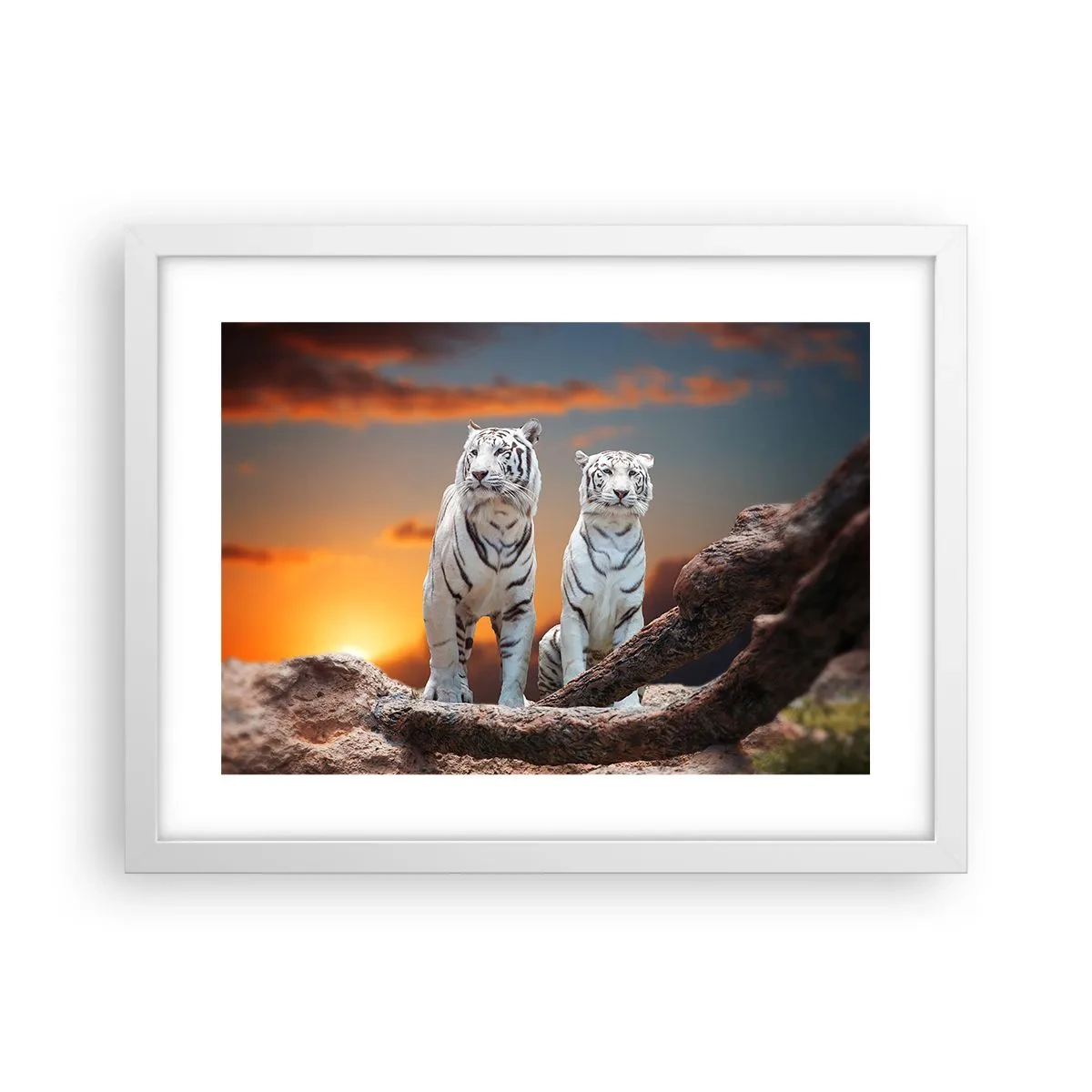 Poster in een witte lijst - Net als in Narnia - 40x30 cm