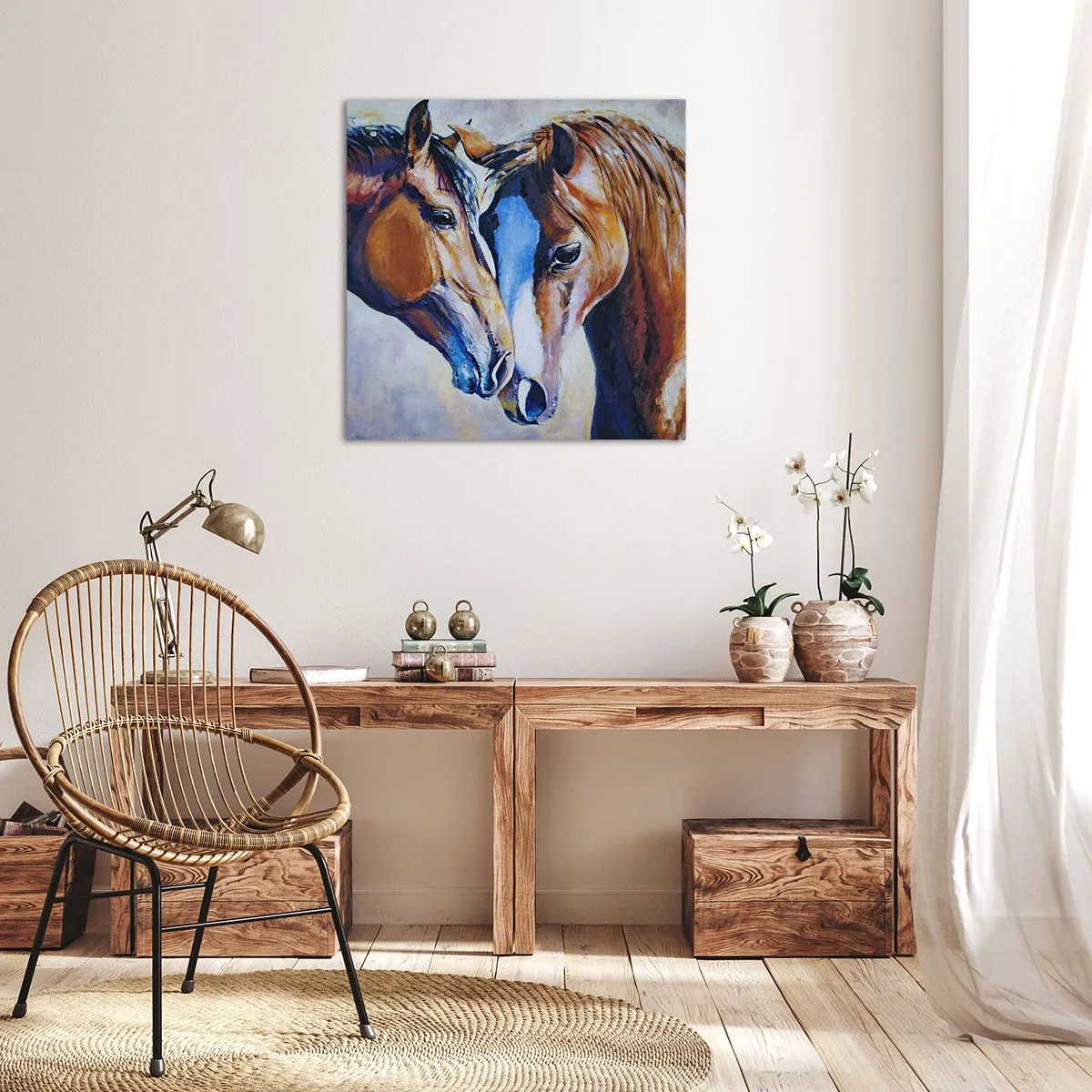 Schilderen op canvas - Is het vriendschap? is het liefde? - 60x60 cm