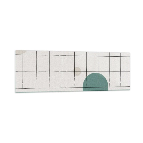 Schilderen op glas - Gevangen. Wij of zij? - 160x50 cm