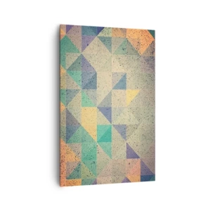 Schilderen op canvas - Republiek van driehoeken - 80x120 cm