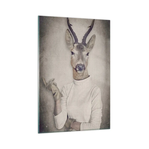 Schilderen op glas - Laat de gebaren spreken - 80x120 cm