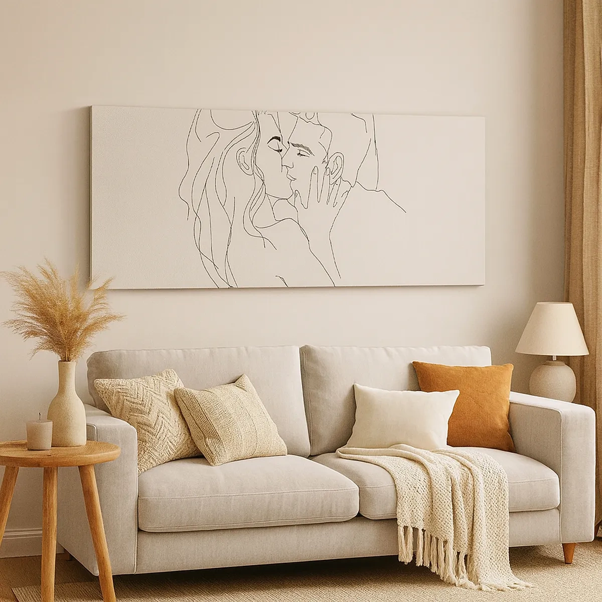 Schilderen op canvas - Verstrikt in gevoel - 30x30 cm