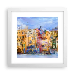 Poster in een witte lijst - Wij zijn samen - 30x30 cm