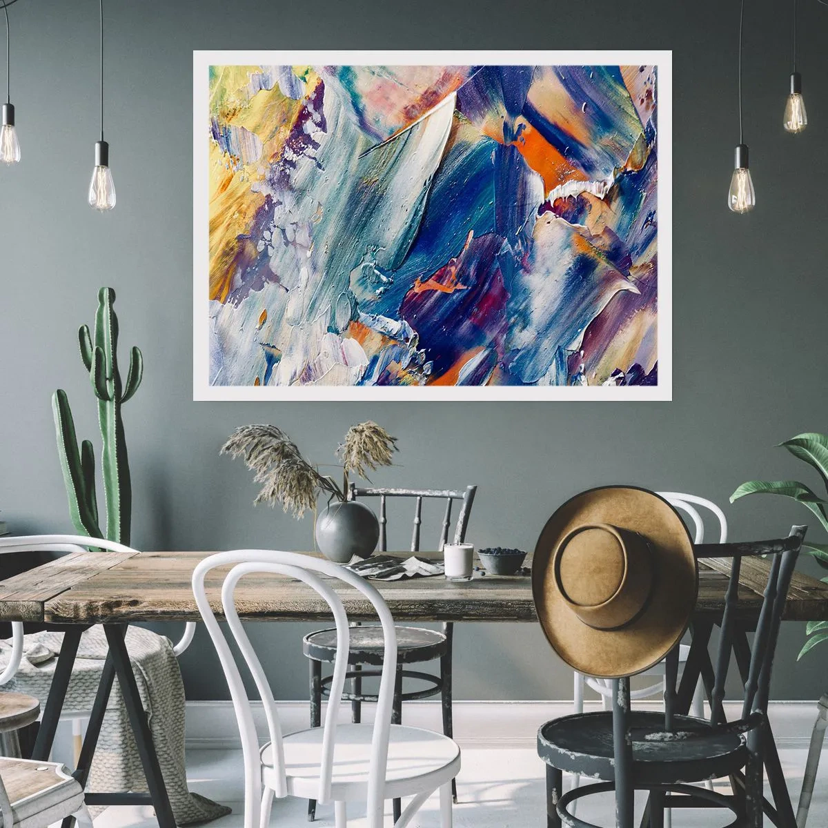 Poster - Kleur verwarring - 40x30 cm