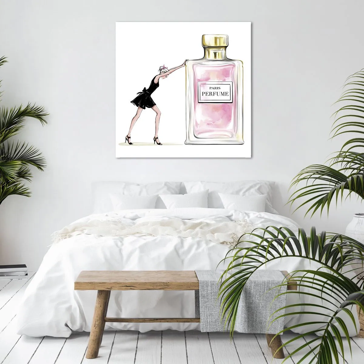 Schilderen op canvas - De essentie van vrouwelijkheid - 50x50 cm