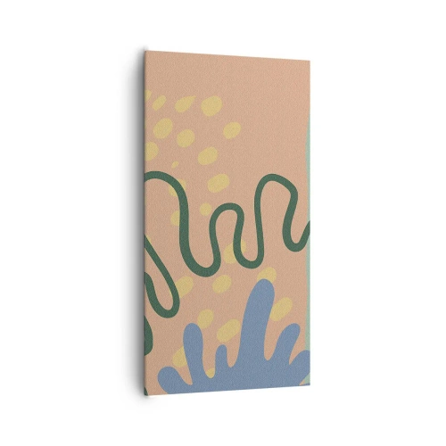 Schilderen op canvas - Abstractie: verscheidenheid van de natuur - 65x120 cm