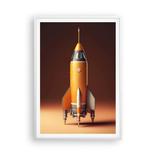 Poster in een witte lijst - Het begint met een droom - 70x100 cm