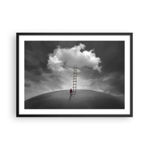Poster in een zwarte lijst - Alles is mogelijk - 70x50 cm