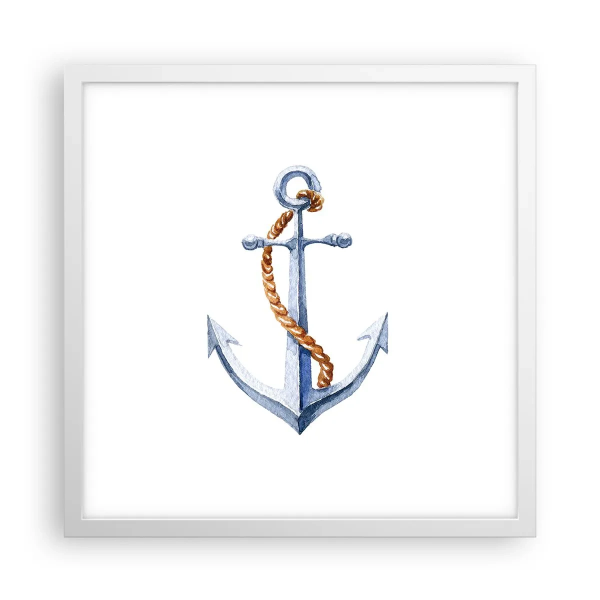 Poster in een witte lijst - Ahoi avontuur! - 40x40 cm