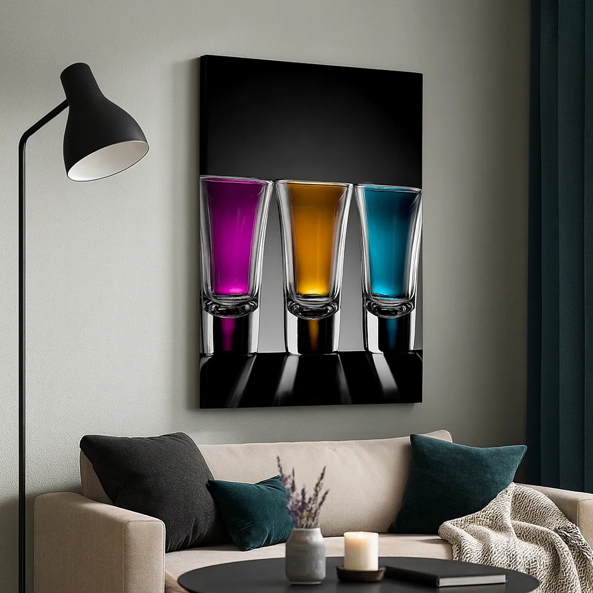 Schilderen op canvas - Kleuren van vreugde - 50x70 cm