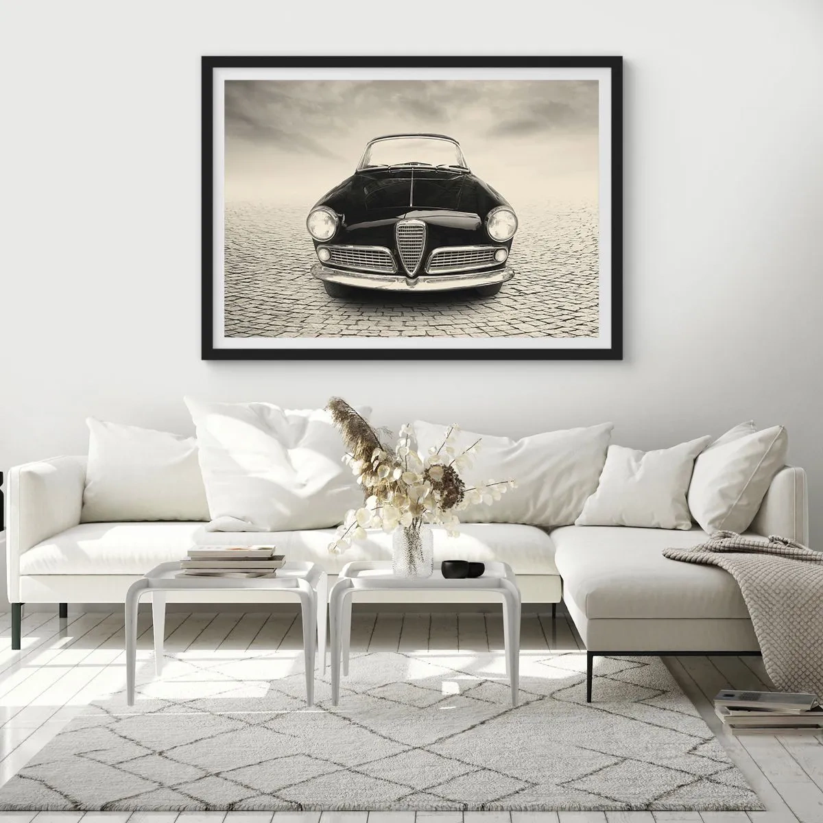 Poster in een zwarte lijst - Je moet gewoon van me houden - 91x61 cm