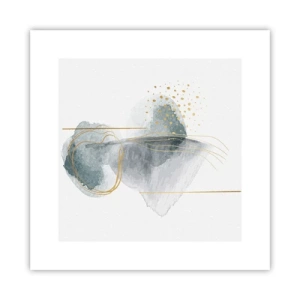 Poster - Over de relatie tussen grijs en goud - 30x30 cm