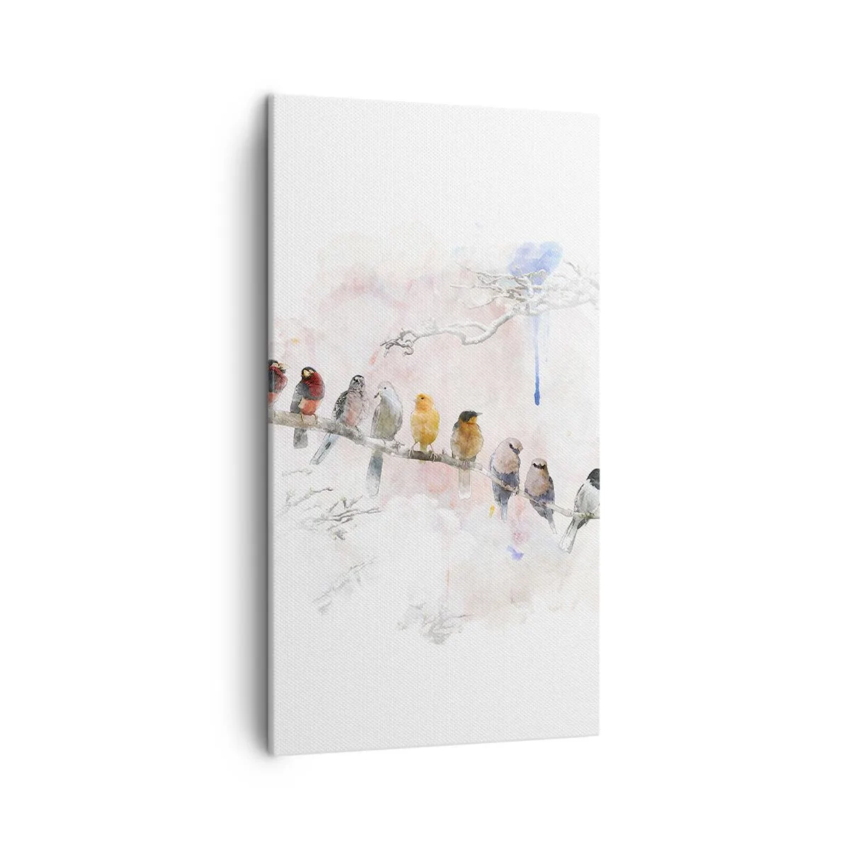 Schilderen op canvas - Gevleugelde ontmoeting - 45x80 cm